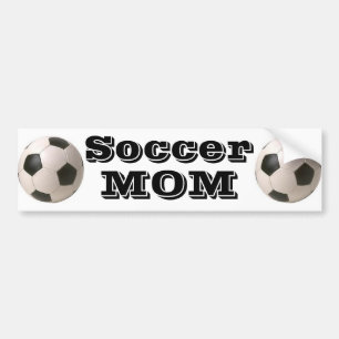 Mamá del fútbol - pegatina para el parachoques