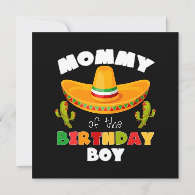 Mamá del niño de cumpleaños Cinco de Mayo (Anverso)