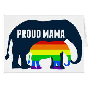Mamá del Orgullo Gay Orgullosa LGBT Mamá Elefante