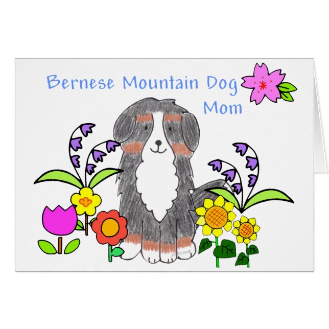 Mamá del perro de Bernese Mtn (Anverso (Horizontal))