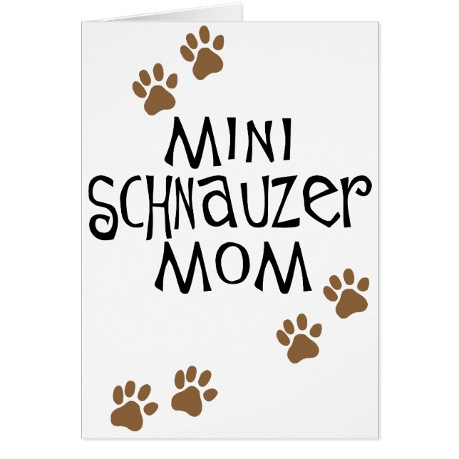 Mamá del Schnauzer miniatura (Frente)