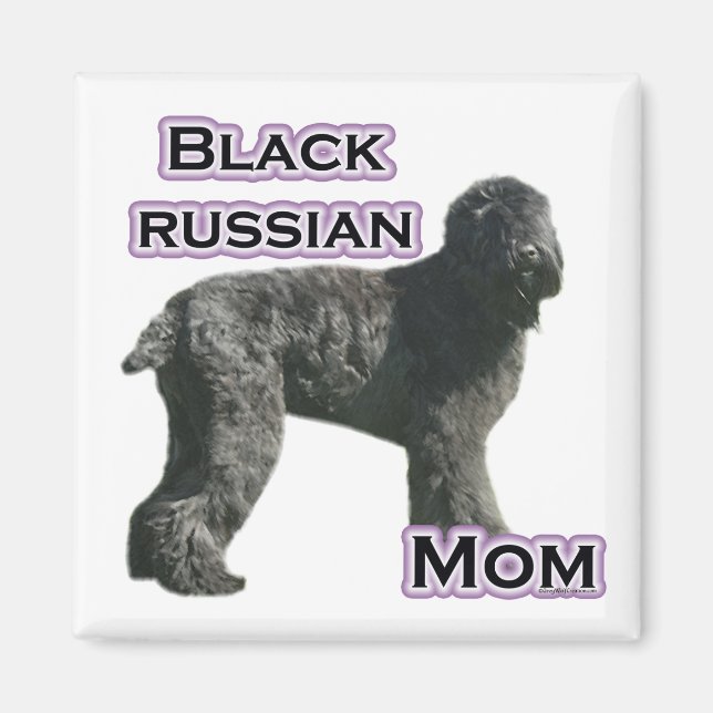 Mamá del terror ruso negro 4 - imán (Frente)