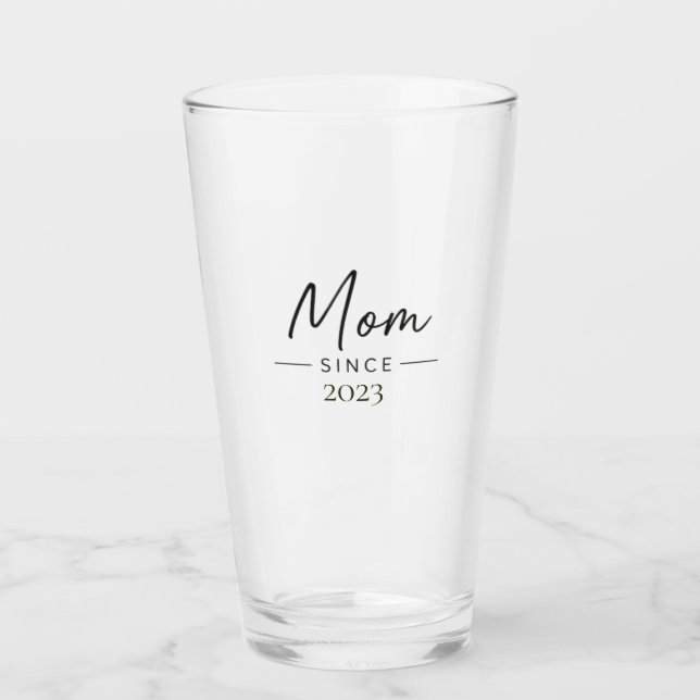 Mamá Desde Año Personalizado Diseño Manuscrito Min (Anverso)