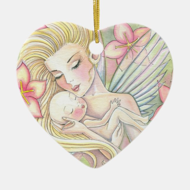Mamá dulce y ornamento infantil (Frente)