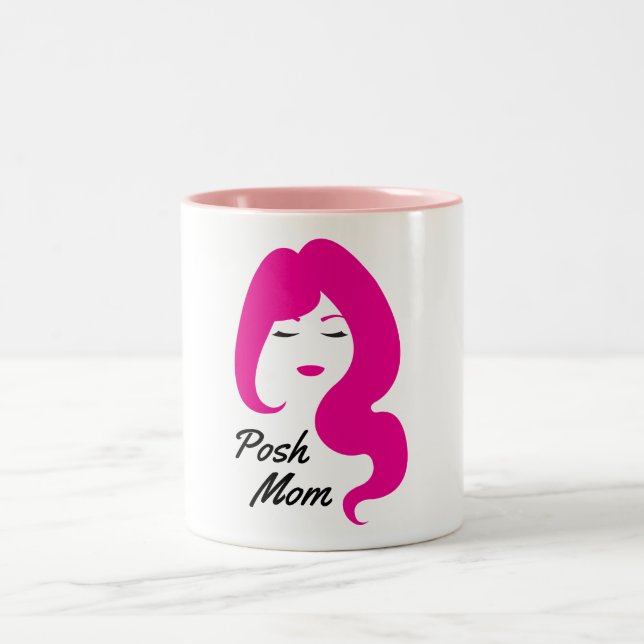 Mamá elegante - taza de café de Poshmark (Centro)
