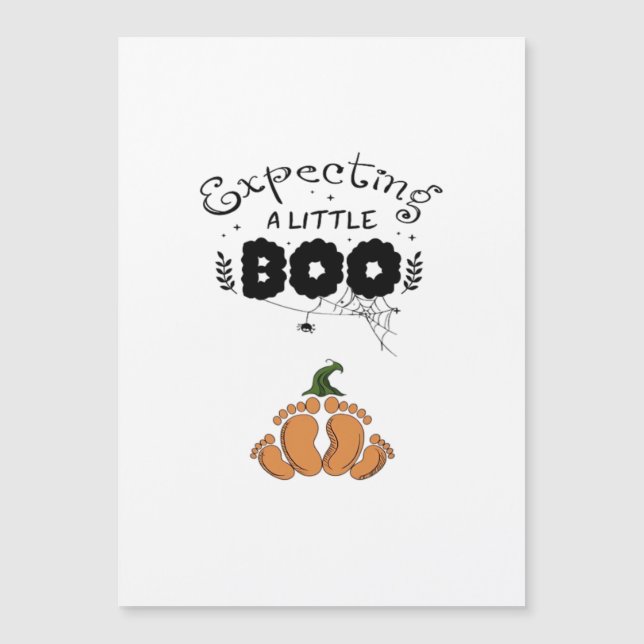 Mamá embarazada de Halloween esperando a Little Bo (Anverso)