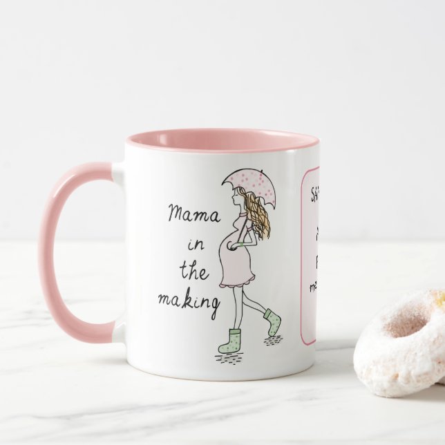 Mamá en la confección de la taza personalizado (Con donut)