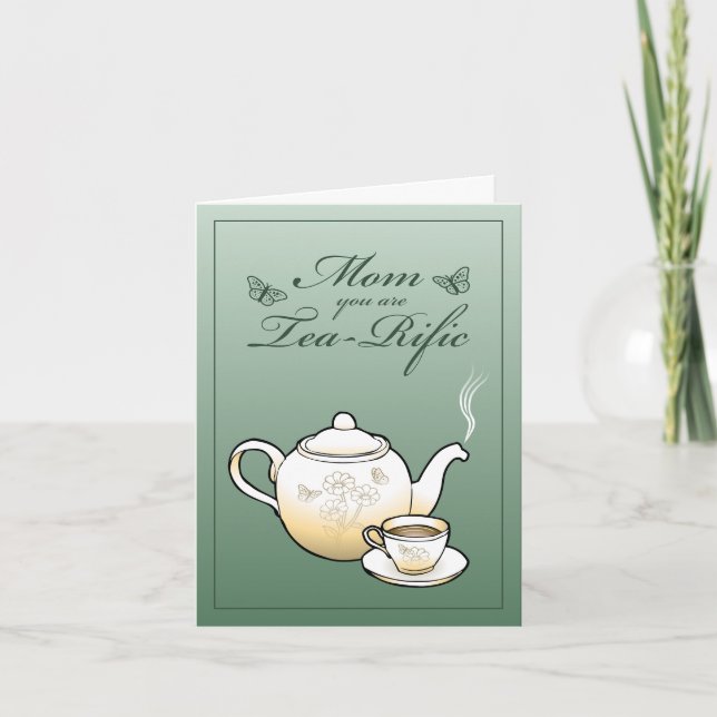 Mamá eres una Tarjeta del Día de la Madre Tea-Rifi (Anverso)