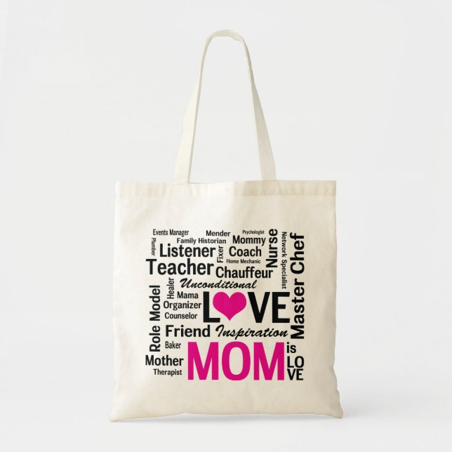 Mamá es la bolsa de compras del Día de la Madre (Frente)