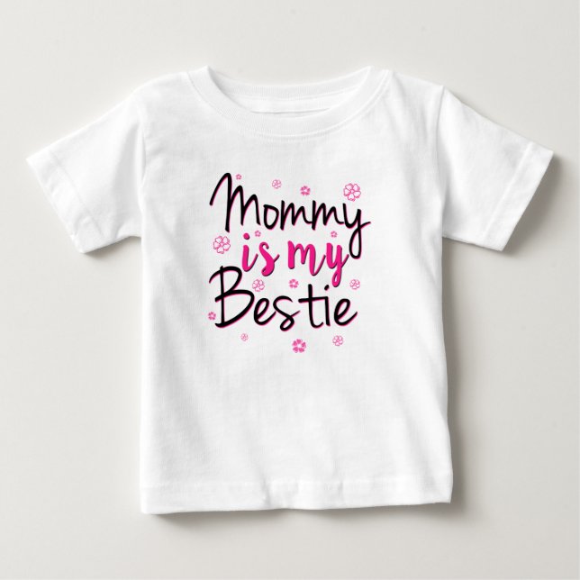 Mamá es mi mejor y divertida camisa de bebé (Anverso)