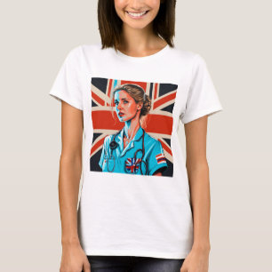 Mamá esposa enfermera camiseta