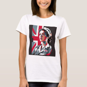 Mamá esposa enfermera camiseta