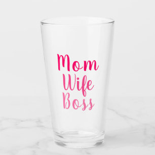 Mamá esposa jefe gradiente personalizado rosa lin