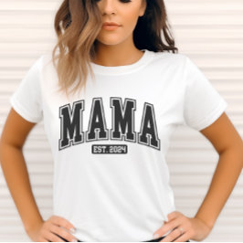 Mama Est. Camiseta de 2024- Regalo de mamá nuevo- 