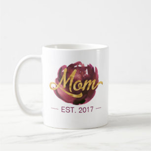 Mamá EST. Taza del personalizable el  