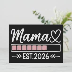 Mamá está. 2026 Anuncio de Embarazo Mamá