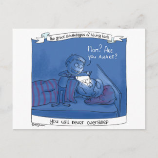 ¿Mamá, está usted despierto? Postal