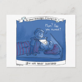 ¿Mamá, está usted despierto? Postal