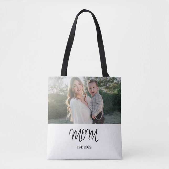 Mamá establecida, Bolsa Tote con Foto  (Anverso)