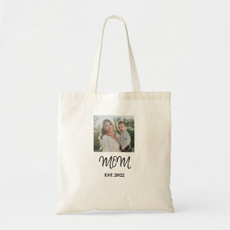 Mamá Establecida, Letra Negra, Bolsa de Tote de Fo