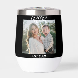 Mamá Establecida, Letra Negra, Foto Tumbler de Vin
