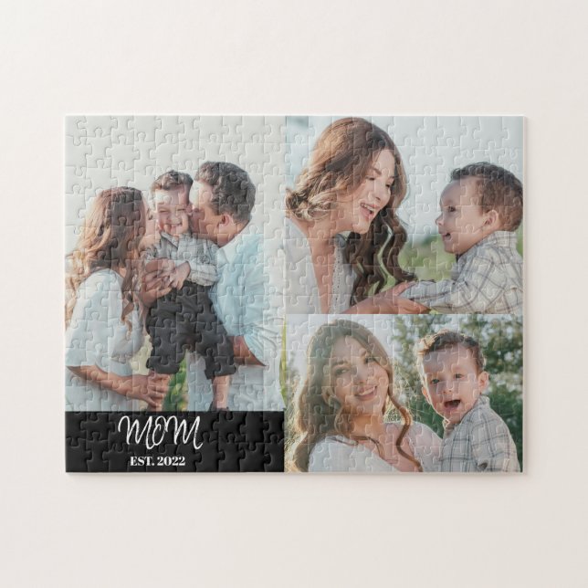 Mamá Establecida, Rompecabezas de 3 Fotos (Horizontal)