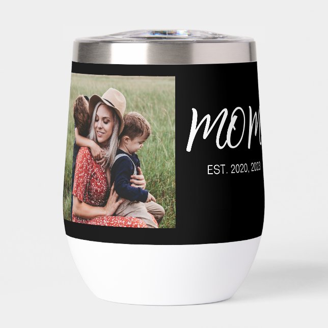 Mamá Estableció Guión Negro Foto (Frente)