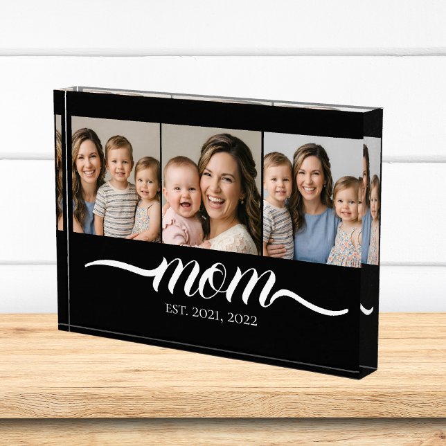 Mamá Estableció Script Negro 3 Colaje de Fotos (Subido por el creador)