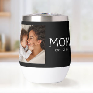 Mamá Estableció Tipografía Negra Foto