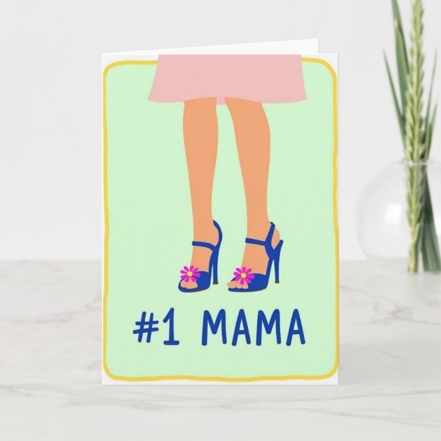 Mamá Estilosa Número Uno Tarjeta (Anverso)