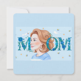 Mamá Floral Azul