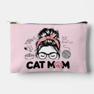 "Mamá Gata" Divertido Bolsa de Accesorios para Ama