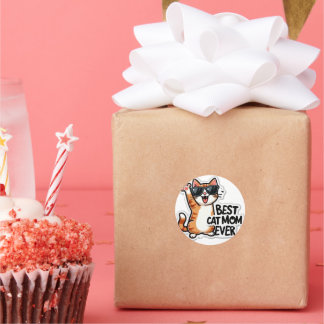 mamá gata siempre pegatina