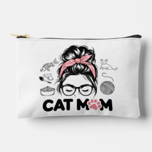 "Mamá Gato" Divertido Bolsa de Accesorios para Ama