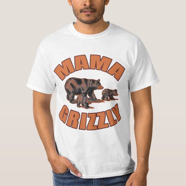 Mamá Grizzly T-shirts, sudaderas con capucha, (Anverso)