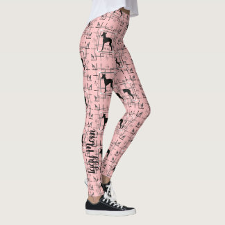 Mamá Iggy, grisona italiana Leggings Lularoe Perro