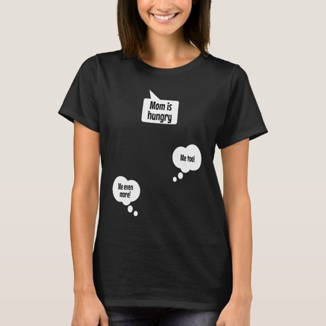 Mama is hungry  Top for pregnant women with twins (Anverso)