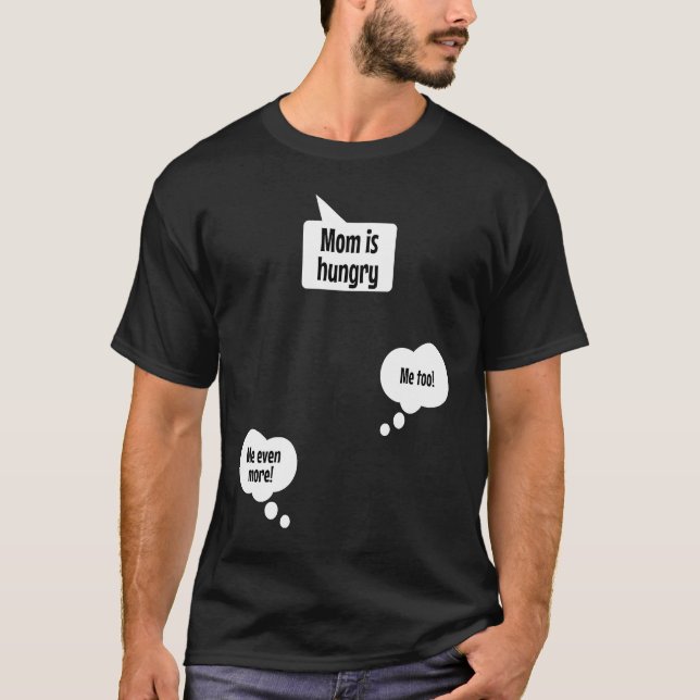 Mama is hungry  Top for pregnant women with twins (Anverso)