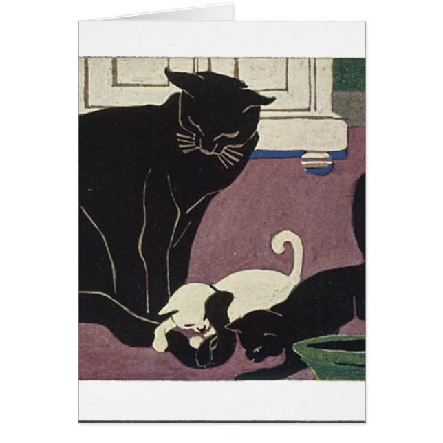Mamá Kat y gatitos (Frente)