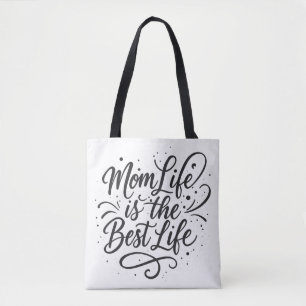 Mamá la vida es la mejor vida - Bolsa de Tote eleg