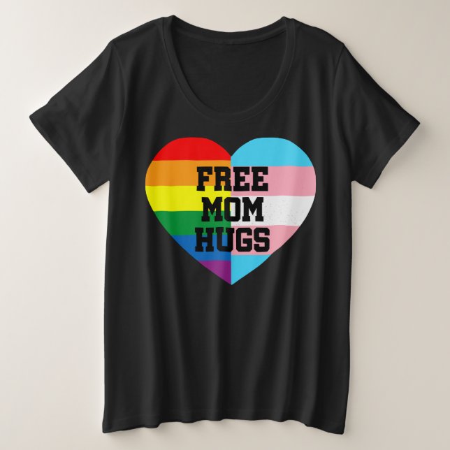 Mamá libre abraza la camiseta, mamá abraza la cami (Anverso del diseño)