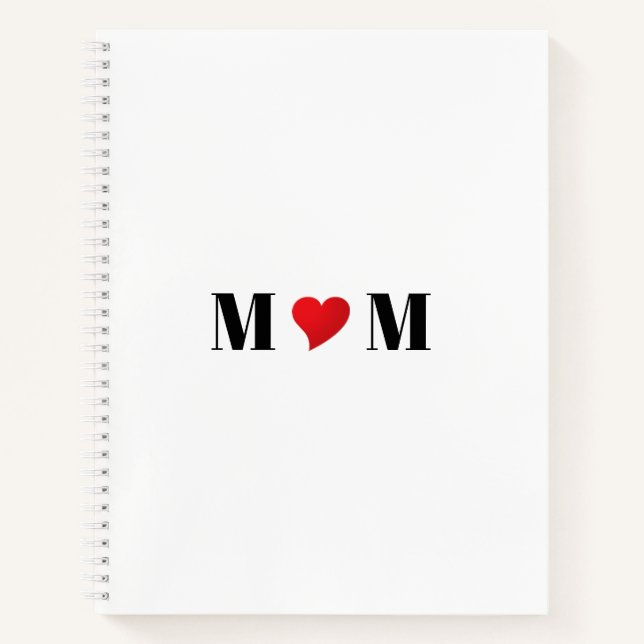 Mamá, libro de recetas sobre tipografía moderna de (Anverso)