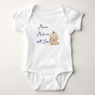 Mamá me hizo con amor Body romántico para bebé ado