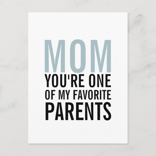 Mamá, mi postal favorita del Día de la Madre (Anverso)