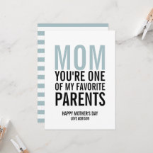 Mamá mi tarjeta favorita del día de la madre