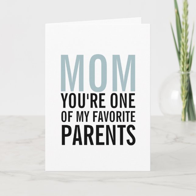 Mamá mi tarjeta favorita del día de la madre (Anverso)