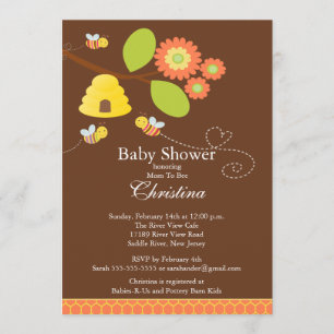 Mamá moderna a la invitación de Baby Shower de la