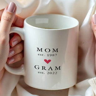 Mamá moderna   Abuela desde hace años Taza de café