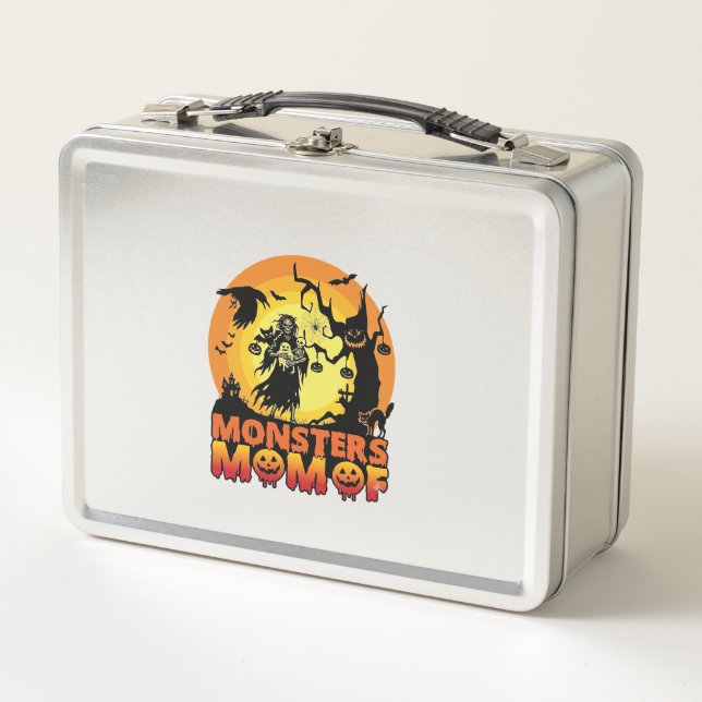 Mamá Monstruos Halloween Monstruo Fantasma Esquele (Anverso)