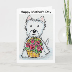 Mamá Nana de la tarjeta del día de madre de Westie